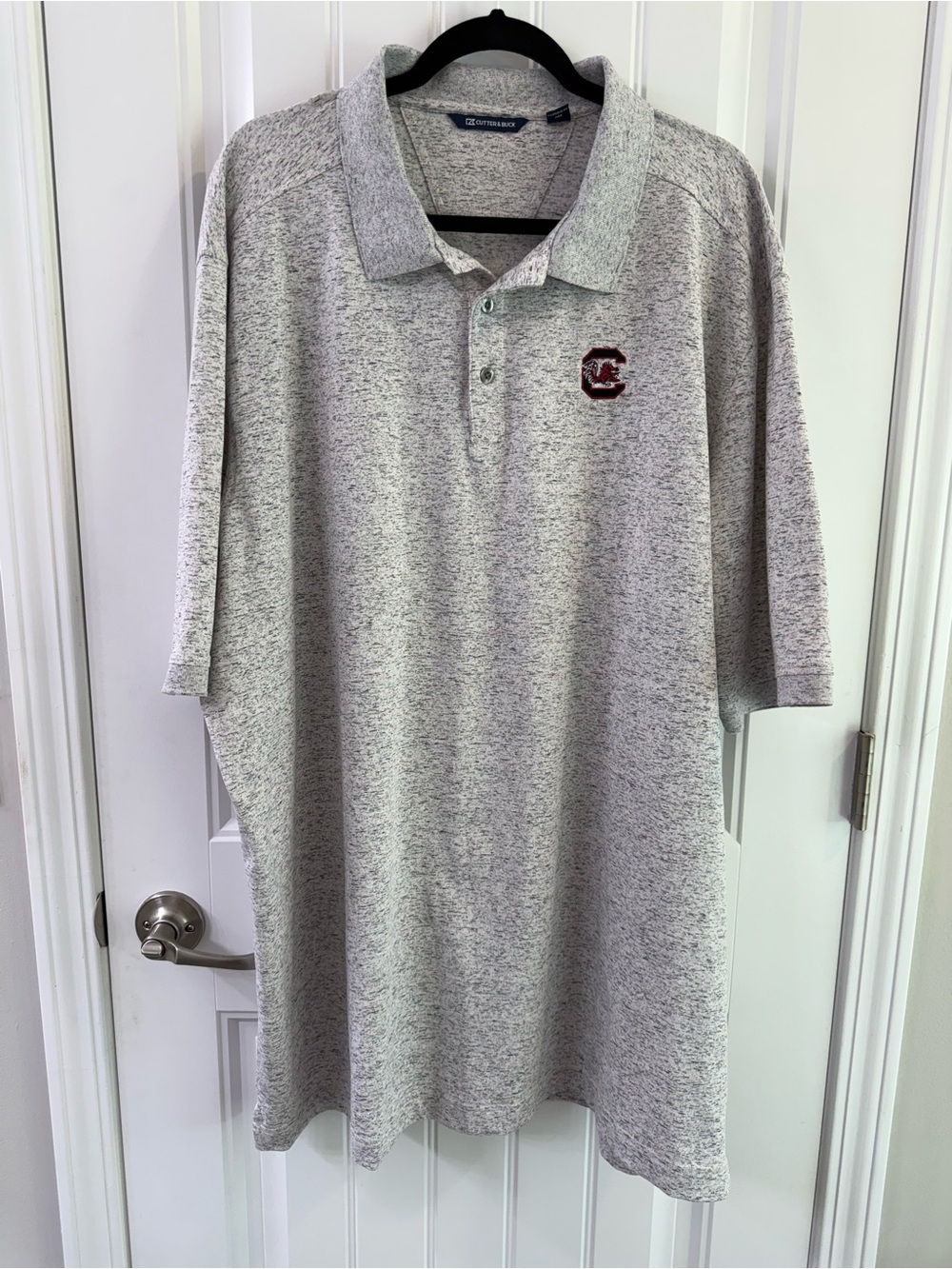 Cutter & Buck Men’s South Carolina Gamecocks Advantage Space Dye Polo 3XL TALL